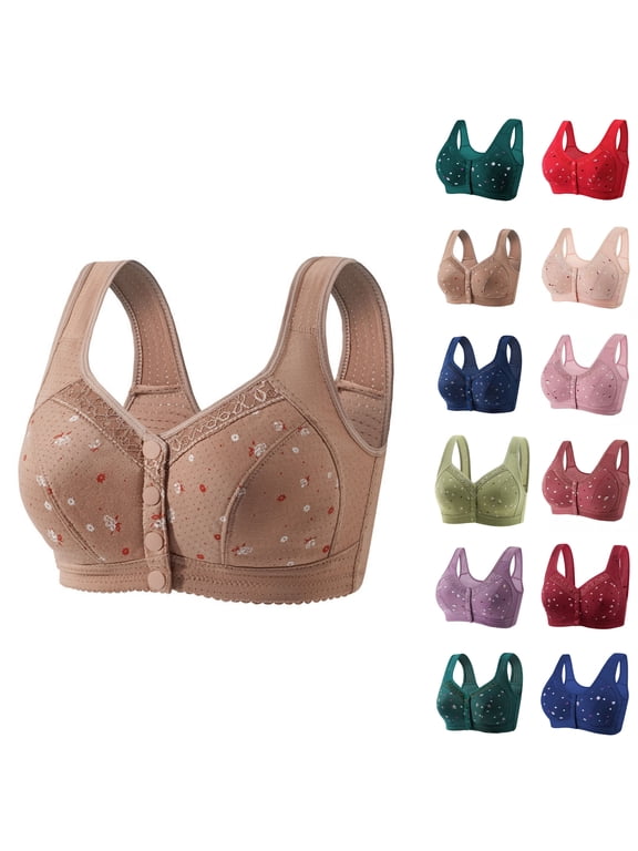 Bralettes for Women Sexy Fashion Women Lace Solid Strap Wrap Plus Size Bra Underwear Everyday Basic Sleeping Bra