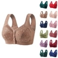 thumbnail image 1 of Sawvnm Front Closure Bras，Comfortable Bra for Seniors, Uniquely Designed Daisy Bra for Women, 1 of 3