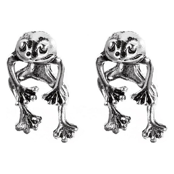 Sawvnm Great Gifts Alloy Earring Creative Tree Frogs Shape Earrings A Pair Personality Creative Wonderful Christmas Gift Gift for Adults