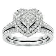 JOPHUFED Sawvnm Luxury Elegant Fashion Silver Jewelry Bridal Zircon Diamond Elegant Wedding Ring Gifts on Clearance