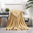 thumbnail image 1 of Sawvnm Super Soft Warm Solid Warm Micro Plush Fleece Blanket Throw Rug Sofa Bedding on Clearance, 1 of 6