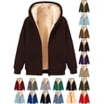 thumbnail image 1 of Sawvnm Sweatshirts for Men Fashion Men's Long Sleeve Hooded Solid Coat Zipper Sweatshirt Drawstring Coat for Men, 1 of 4