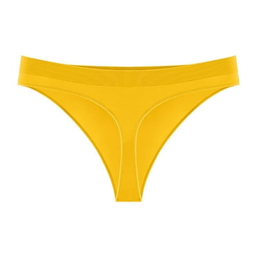 Sawvnm Women's Solid Color Low Waist Traceless T-back Libido Briefs Sexy Underpants Christmas Clearance