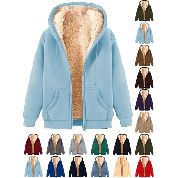 Sawvnm Zip Up Hoodie Fashion Men's Long Sleeve Hooded Solid Coat Zipper Sweatshirt Drawstring Coat for Men
