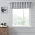 thumbnail image 1 of VHC Brands, Sawyer Mill Ticking Stripe Valance, Black, 16x73, 1 of 7