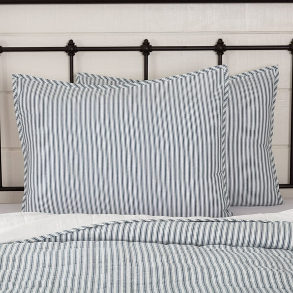 VHC Brands Sawyer Mill Blue Bedding Accessory, Standard Sham 21x27