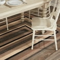 thumbnail image 1 of VHC Brands Jute Area Rug with Non-Skid Pad, Rectangular, Black & Tan, 60x96, 1 of 6