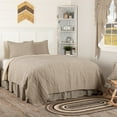 thumbnail image 1 of VHC Brands Sawyer Mill Ticking Stripe California King Quilt Set, Charcoal Gray, 1 of 10