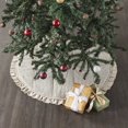 thumbnail image 1 of VHC Brands Sawyer Mill Charcoal Ticking Stripe Tree Skirt 36, 1 of 4
