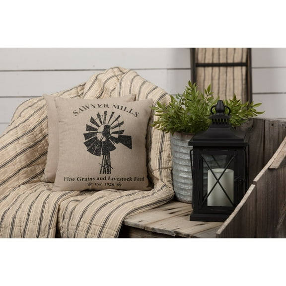 Sawyer Mill Windmill Pillow 12x12