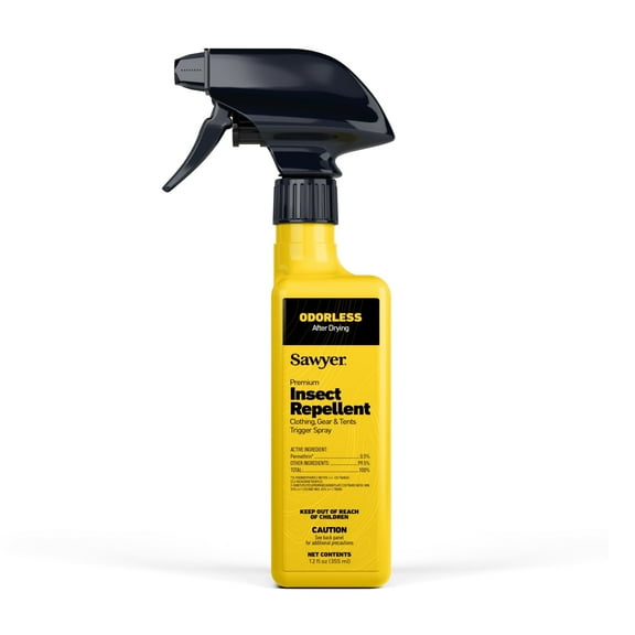 Sawyer Products SP649 Premium Permethrin Clothing Insect Repellent Trigger Spray, 12 oz