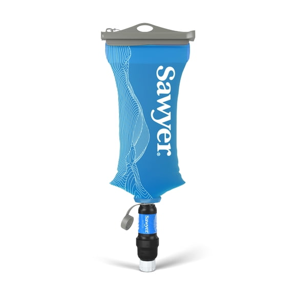 Sawyer Products SP304 Squeeze Water Filtration System, Cnoc Premium 2 Liter Bladder, Blue