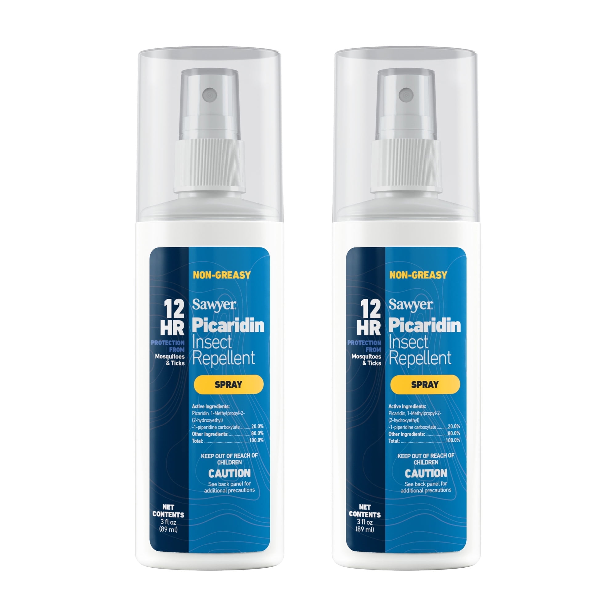 Sawyer Products SP5432 Picaridin Insect Repellent, 3-Ounce, Pump Spray, Twin Pack