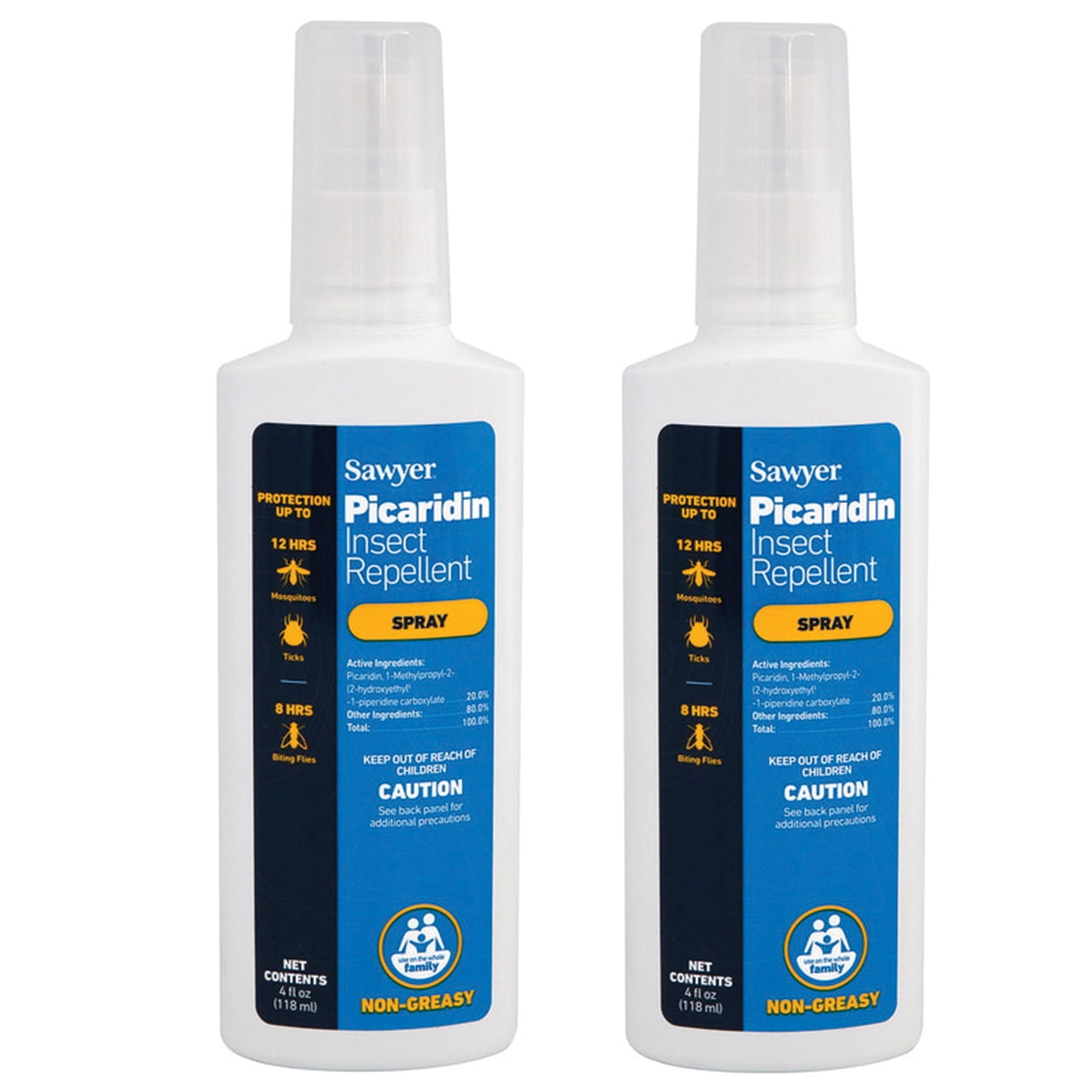Sawyer Products SP5442 Picaridin Insect Repellent, 4-Ounces, Twin Pack