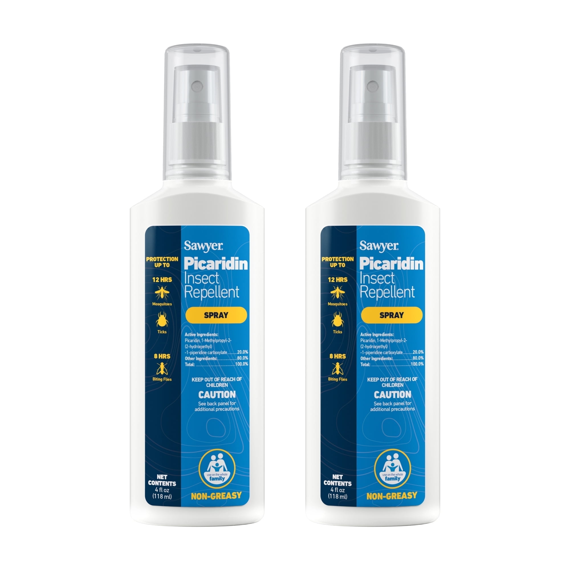 Sawyer Products SP5442 Picaridin Insect Repellent, 4-Ounce, Pump Spray, Twin Pack