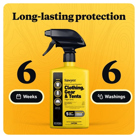 Sawyer Products SP656 Premium Permethrin Clothing and Gear Insect Repellent Trigger Spray, 22.5-Oz