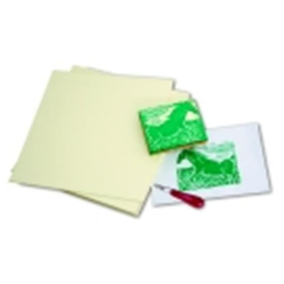 Sax 12 x 12 in. Easy-To-Cut Synthetic Unmounted Linoleum- Pack 6