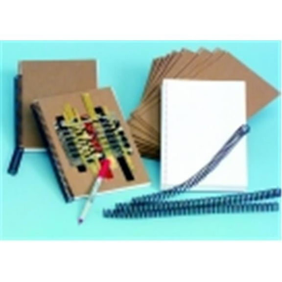 Sax 6 x 9 in. Sulphite Spiral Bound Book Making Pre-Punched Paper- White- Pack - 500