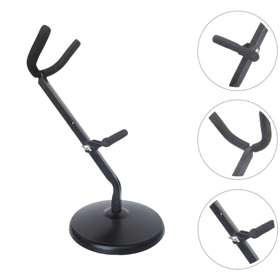 SEWCHICS Alto Saxophone Stand Iron Saxophone Rack Wear Resistant Holder 1 Set for Musical Instruments
