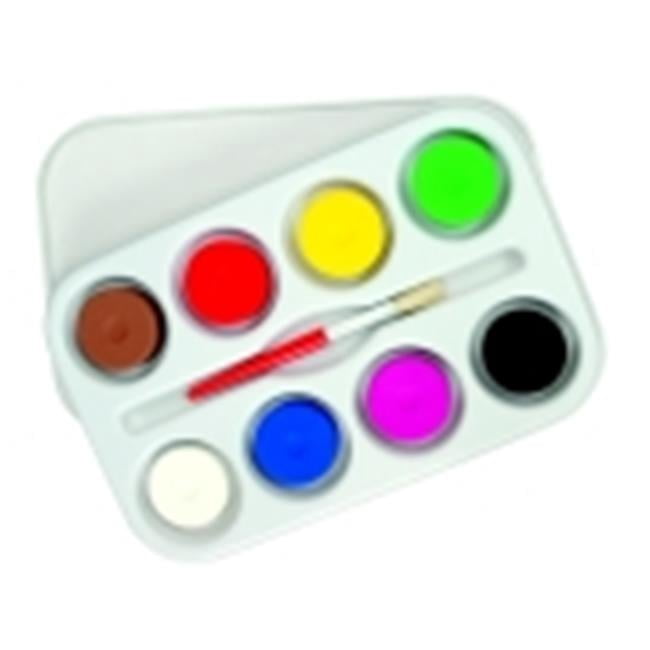 Sax Empty Heavy Duty Tempera Cake Plastic Palette With Lid - White - 14.5 x 9.5 in.