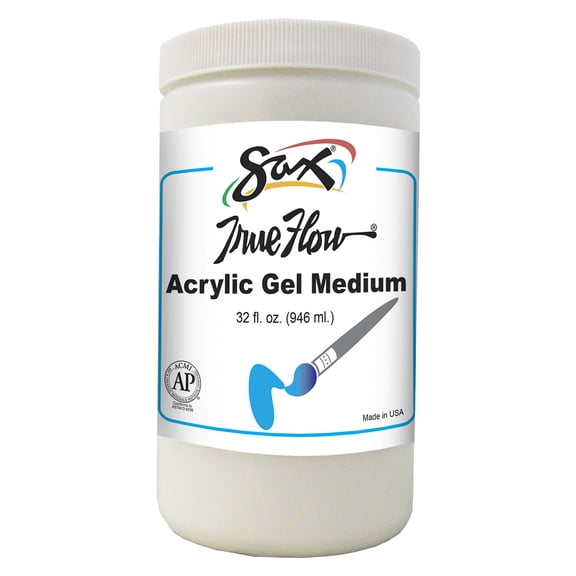 Sax Gel Acrylic Medium, Dries to a Clear High Gloss, 1 Quart