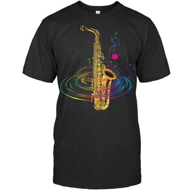 Sax Player Idea Saxophonist Music Notes Saxophone Saxophone T Shirt