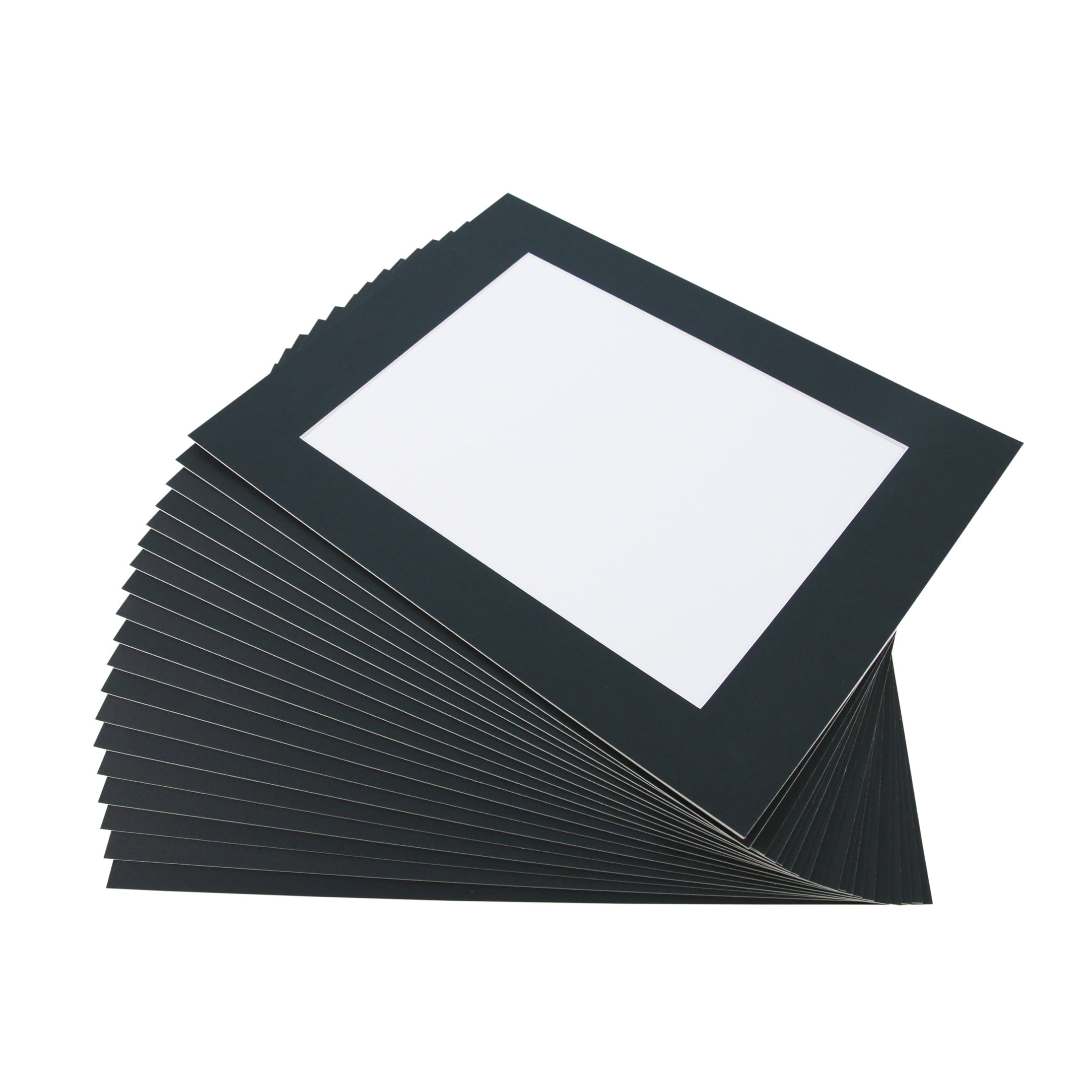 Sax Premium Pre-Cut Mat, 12 x 16 Inches, Black, Pack of 10 - Walmart.com