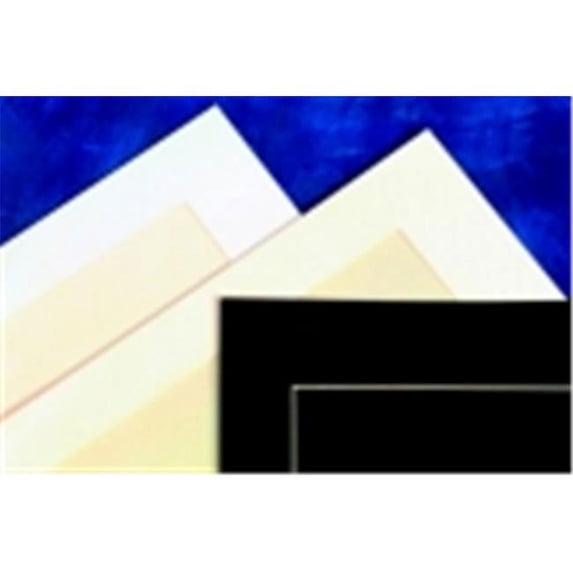 Sax Premium Precut Mats - 11 x 14 inches - Pack of 10 - White Beveled Mat with Tan Backer Board (Colors may vary)