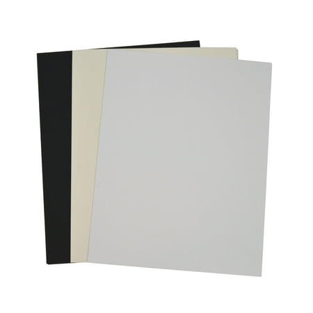 Sax Special Melton Mount Board, 22 x 28 Inches, Black/White, Pack of 20