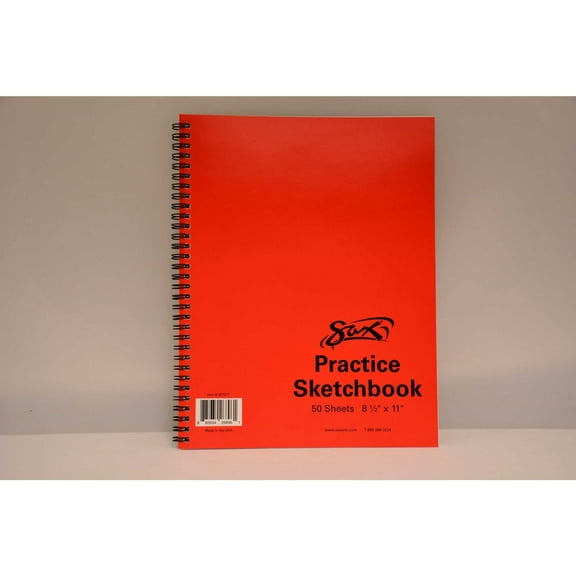 Sax Spiral Binding Smooth Sketchbook, 50 lb, 8-1/2 x 11 Inches, 50 Sheets, White