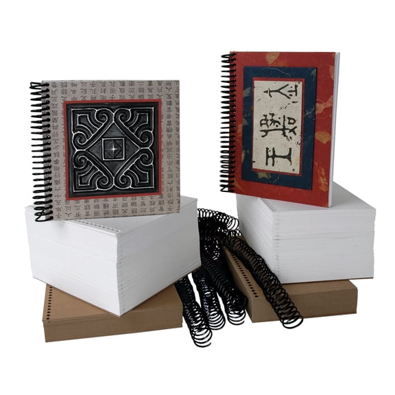Sax Spiral Bookmaking Classroom Pack, 6 X 6 in, Pack of 12