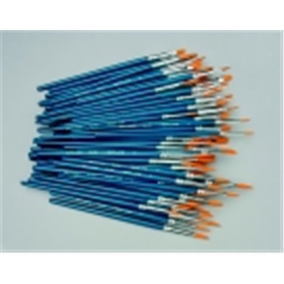 Sax True Flow Golden Taklon Hair Enamel Handle Paint Brush Set 108- Blue