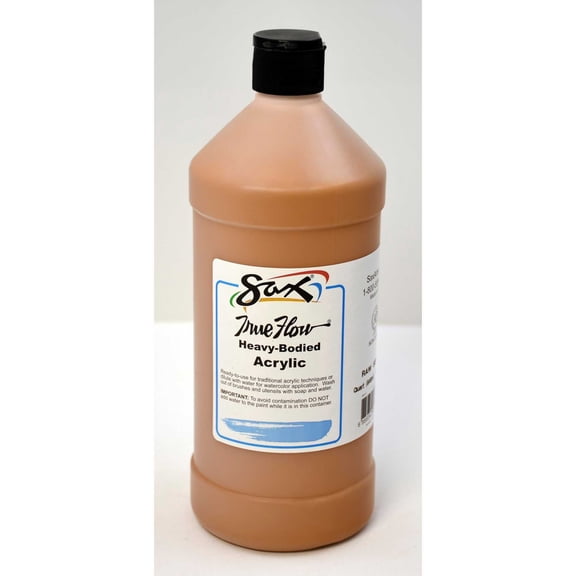 SAX 1572486 Raw Sienna True Flow Quart Acrylic Paint
