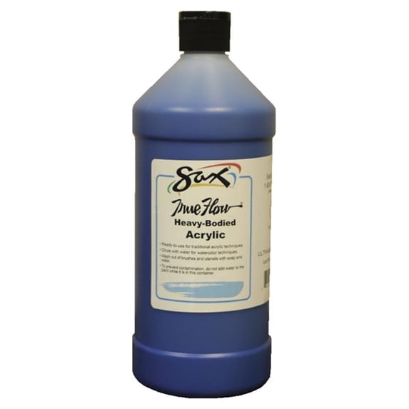 SAX 1572477 Ultramarine Blue True Flow Quart Acrylic Paint