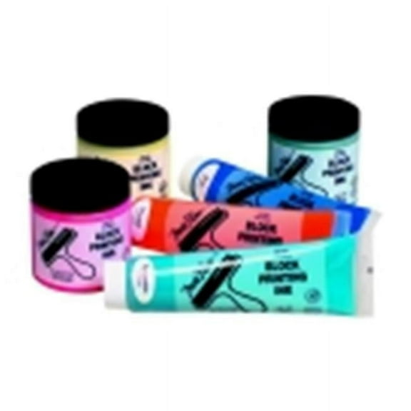 Sax True Flow Non-Toxic Water Soluble Block Printing Ink - 5 Oz. - Black