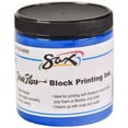 thumbnail image 1 of Sax True Flow Non-Toxic Water Soluble Block Printing Ink, 8 oz Jar, Primary Blue, 1 of 3