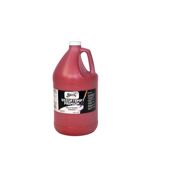 Chroma Acrylics 1592731 Versatemp Premium Heavy-Bodied Opaque Tempera Paint, Primary Red