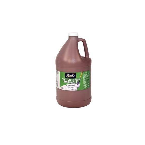 Chroma Acrylics 1592684 Sax Washable Versatemp Heavy Bodied Tempera Paint, Brown