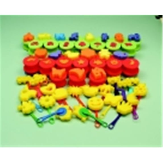 Sax Washable Preschool Foam Design Kit, Multiple Color, Pack of 49