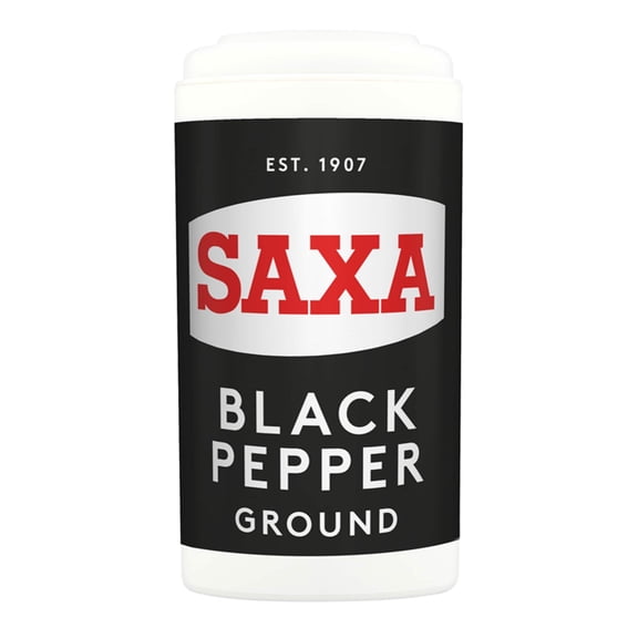 Saxa Black Pepper 25G, Imported from Britain