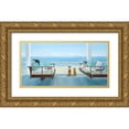 thumbnail image 1 of Saxe, Carol 24x14 Gold Ornate Wood Framed with Double Matting Museum Art Print Titled - Hanging Out, 1 of 4