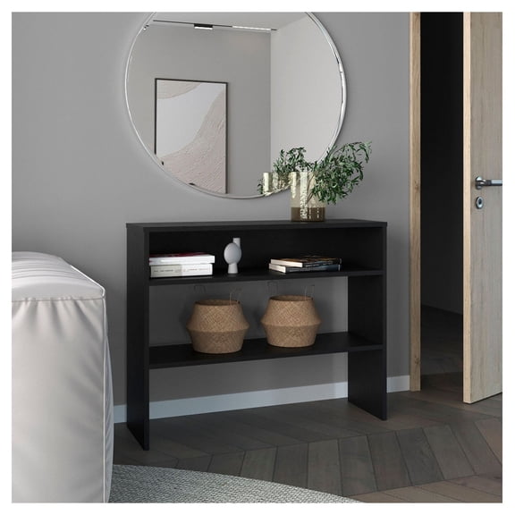 Saxman Library Desk with 2 Shelves and 2 Legs