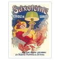 thumbnail image 1 of Saxoléine Lamp Oil - Green Lampshade - France - Vintage French Advertising Poster by Jules Chéret c.1900 - Fine Art Matte Paper Print (Unframed) 20x26in, 1 of 4