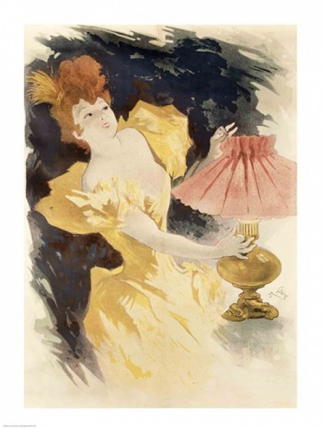 Saxoleine (Advertisement for lamp oil) France 1890s Canvas Art - Jules Cheret (18 x 24)