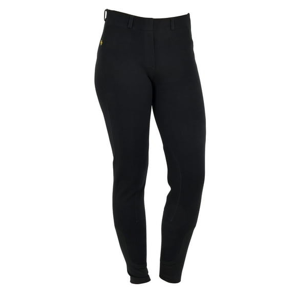 Saxon Ladies' Knee Patch Pull-On Breeches Color: Black Size: Sz 32
