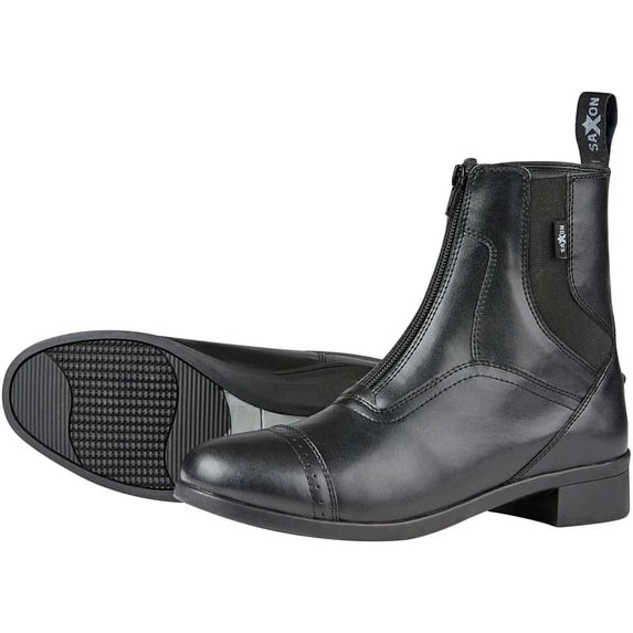 Saxon Ladies Syntovia Zip Paddock Boot 8 Black