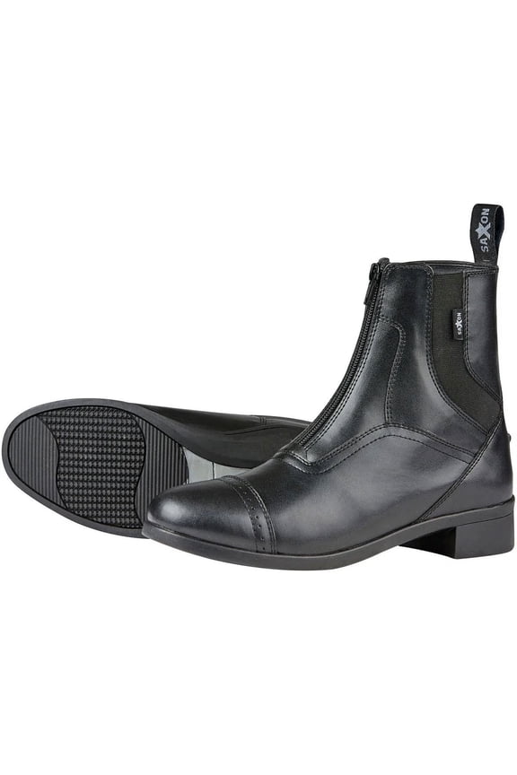 Saxon Ladies Syntovia Zip Paddock Boot 8 Black