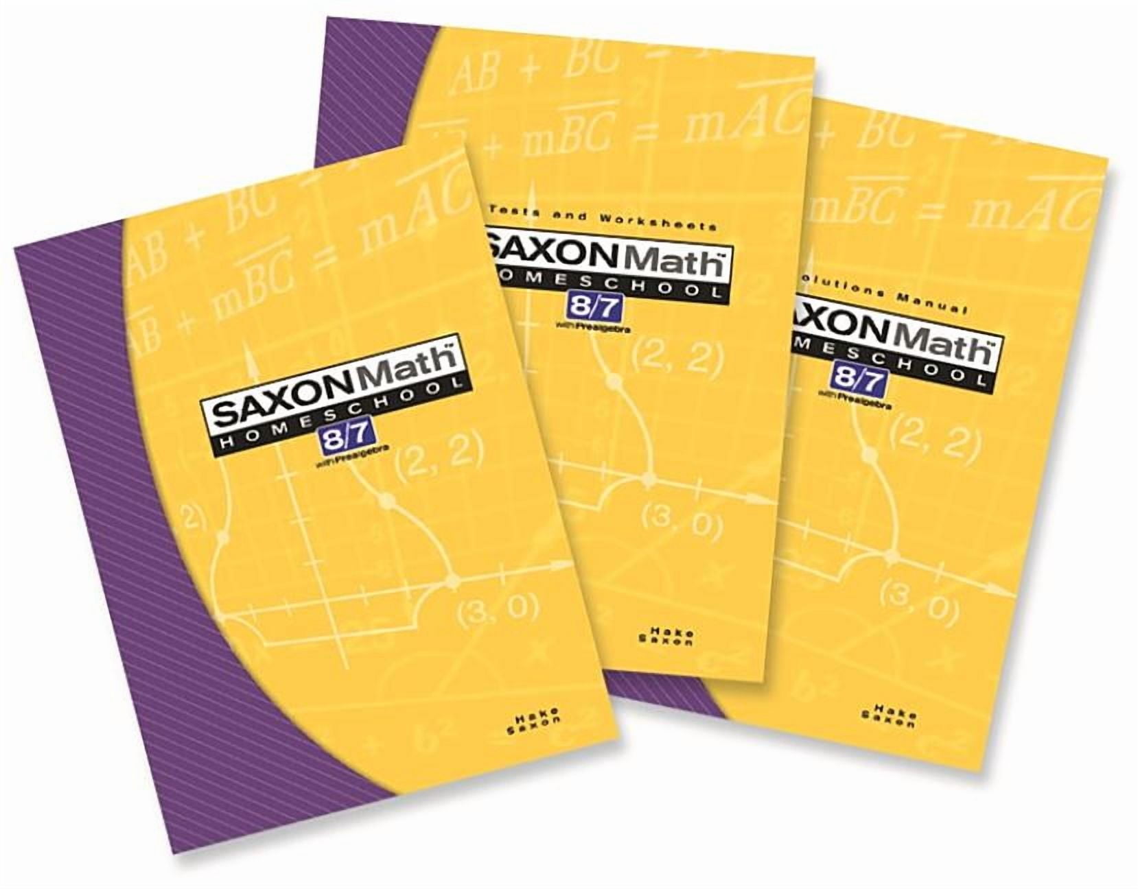 Saxon Math 8/7 Homeschool: Complete Kit 2005: 3rd Edition (Other)