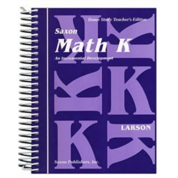 Pre-Owned Saxon Math K, Home Study Teacher's Edition