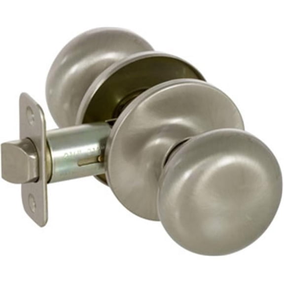 Saxon Series Grade 3 Keyed Entry Knob Set, Satin Nickel